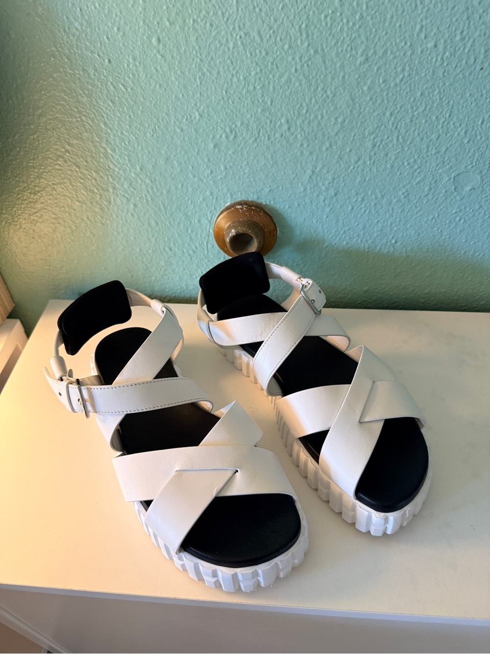 Hermes Electric leather sandal